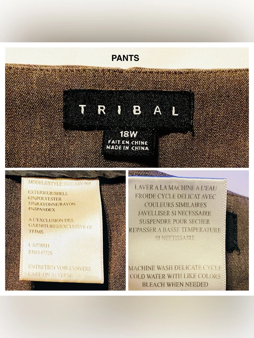 TRIBAL-Size 18W-2 Piece Lined Suit, Zip Up Blazer With Matching Pants, NBWT